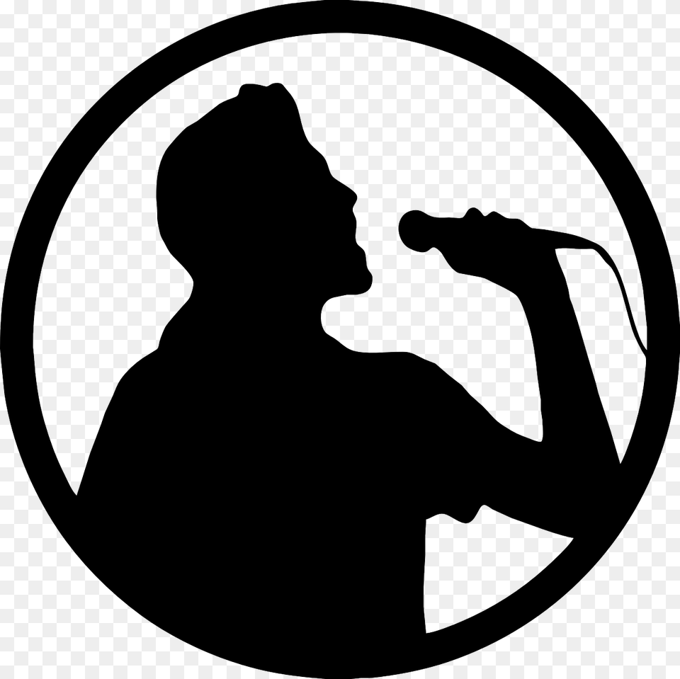 Karaoke, Silhouette, Photography, Electrical Device, Stencil Png Image