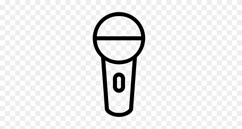 Karaoke Electronics Mic Microphone Appliances Icon, Gray Png