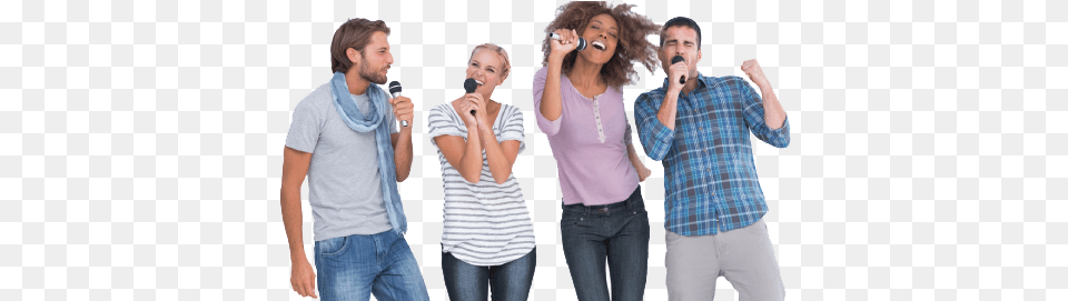 Karaoke Parties Image Background Fifine Dual Channel Wireless Handheld Microphoneeasy To Use, Adult, Person, Man, Male Free Png Download