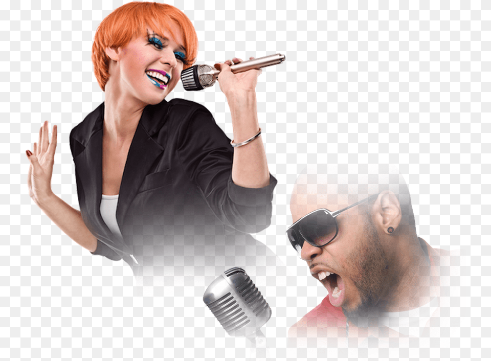 Karaoke Singers, Accessories, Sunglasses, Person, Microphone Png Image