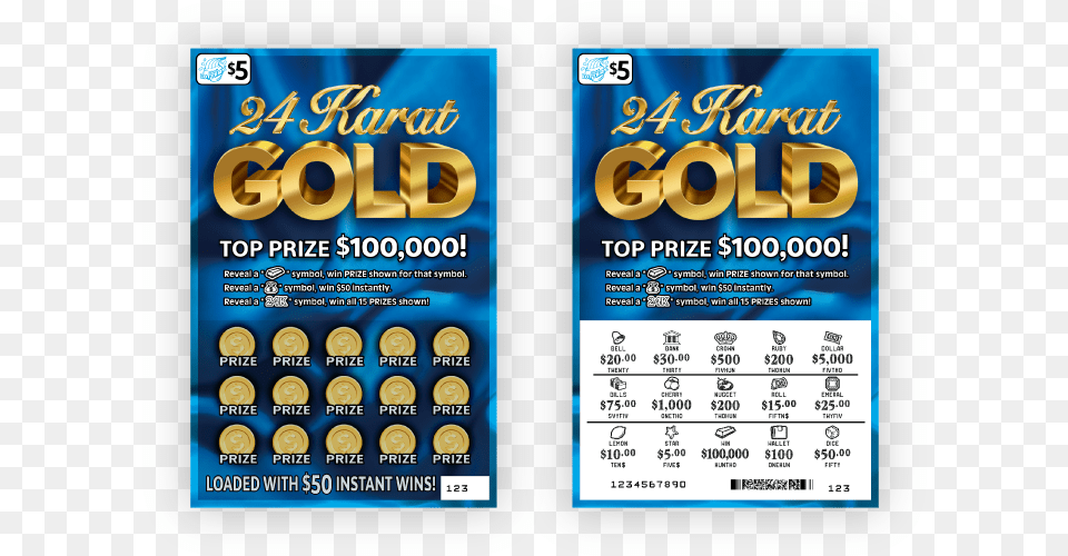 Karat Gold Lottery Ticket, Advertisement, Poster, Text Png Image