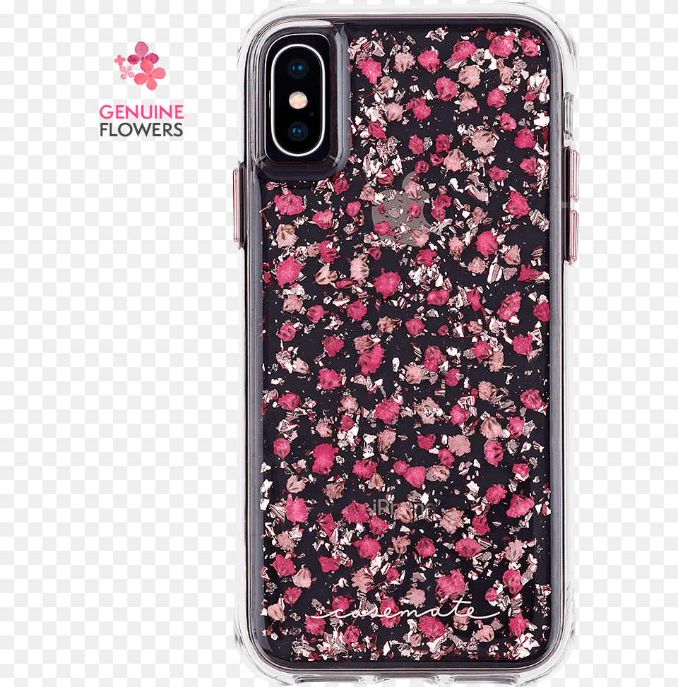Karat Petals Disty Flowers Pink Iphone Xs X Case Mate, Electronics, Mobile Phone, Phone Free Png