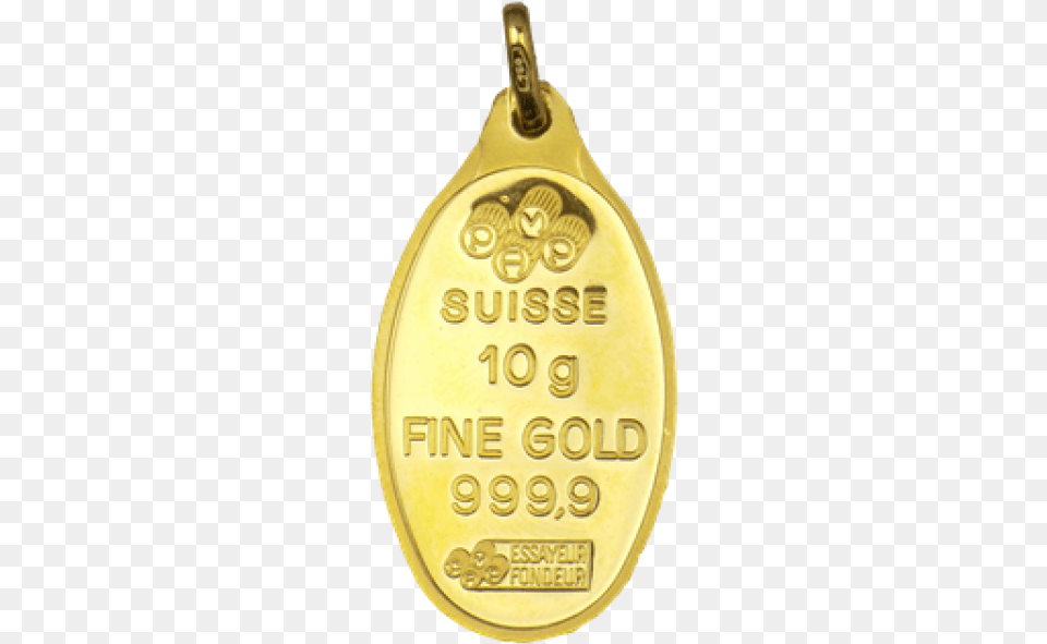 Karat Pure Gold Pamp Locket, Gold Medal, Trophy, Bottle, Shaker Free Png Download