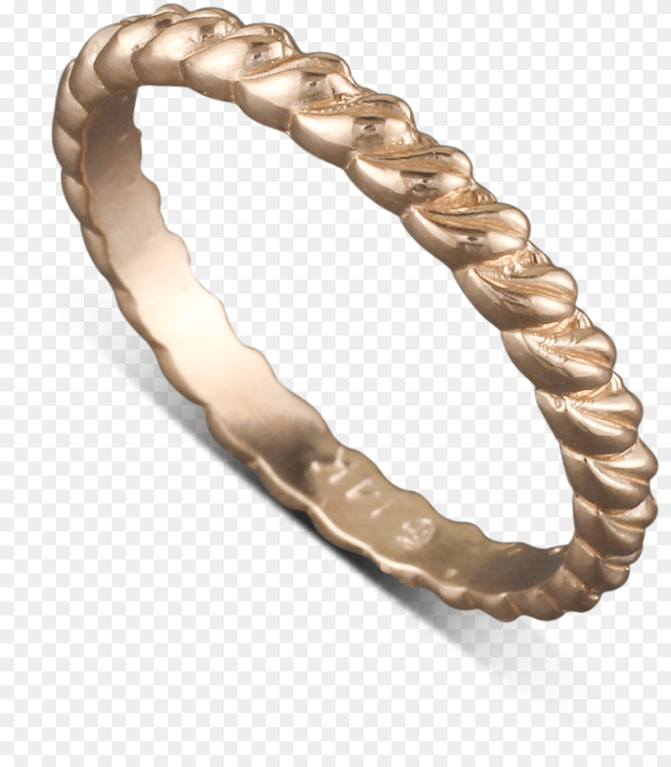 Karat Rose Gold Leaf Stack Able Ring Size Bangle, Accessories, Jewelry, Person, Bracelet Free Png Download