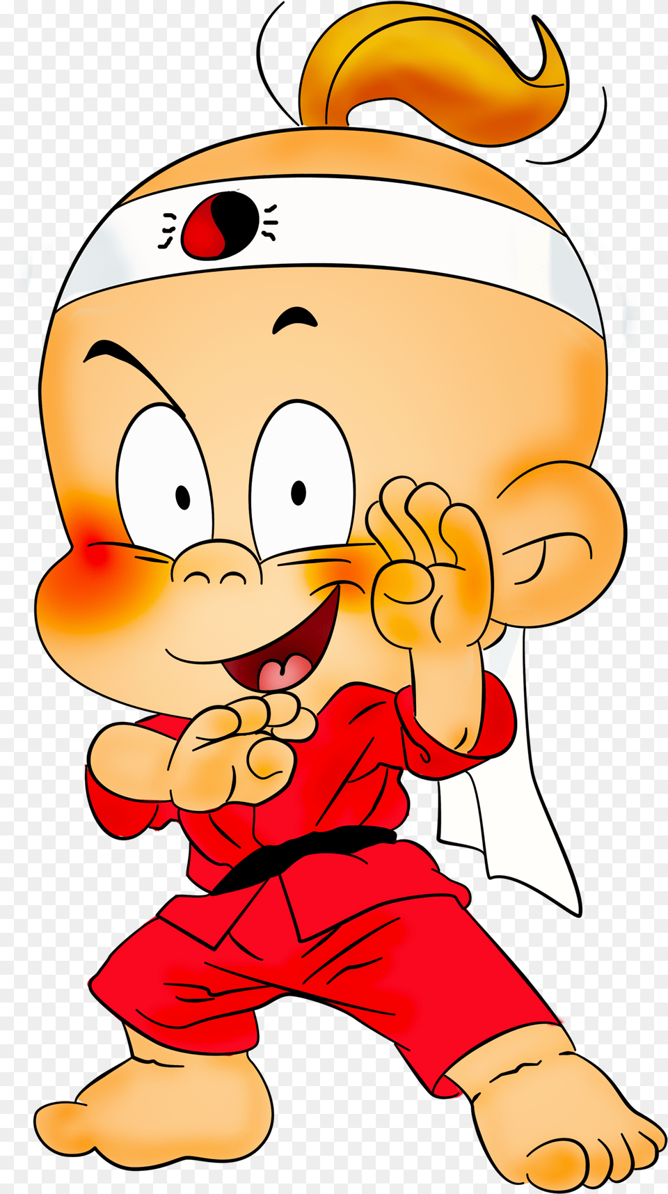 Karate Baby Cartoon, Person Free Png