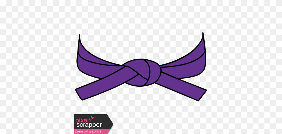 Karate Belt Purple Illustration Graphic, Knot, Animal, Fish, Sea Life Free Png Download