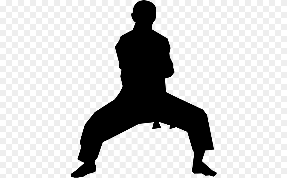 Karate Clip Art Martial Arts Vector Graphics Silhouette Silhouette Martial Art, Gray Png