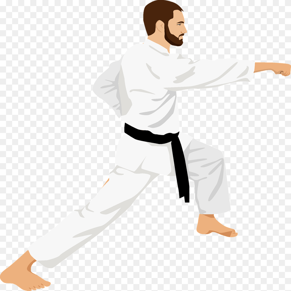 Karate Fighter Clipart, Martial Arts, Person, Sport, Adult Free Transparent Png