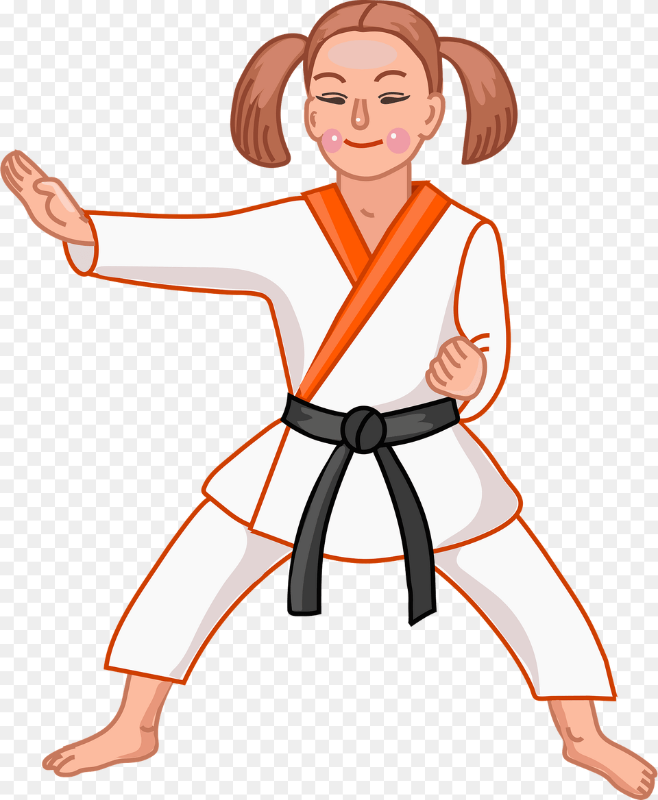 Karate Girl Clipart, Martial Arts, Person, Sport, Adult Png