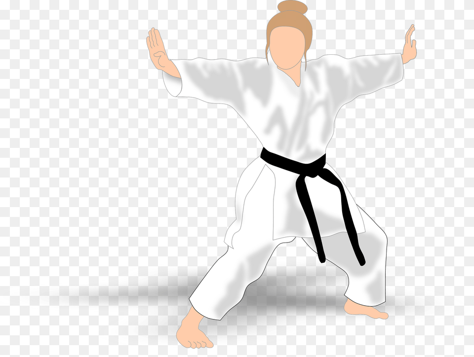 Karate Girl Clipart, Martial Arts, Person, Sport, Baby Png