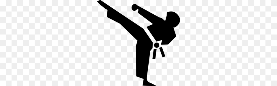 Karate Icon Clip Art, Gray Free Png Download
