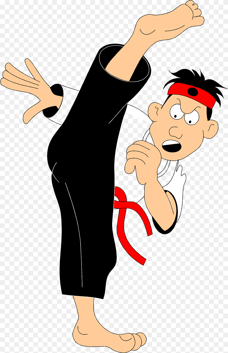 Karate Kick Arts, Person, Face, Head, Cartoon Png Image