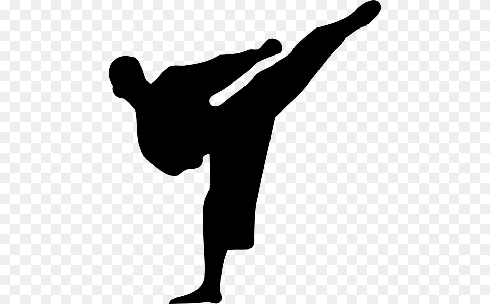 Karate Kick Silhouette Clip Art, Martial Arts, Person, Sport, Animal Free Transparent Png