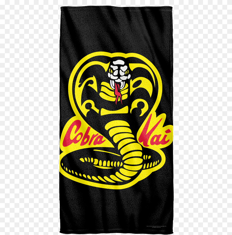 Karate Kid Cobra Kai Towel Cobra Kai Beach Towel, Can, Tin, Animal, Logo Free Transparent Png