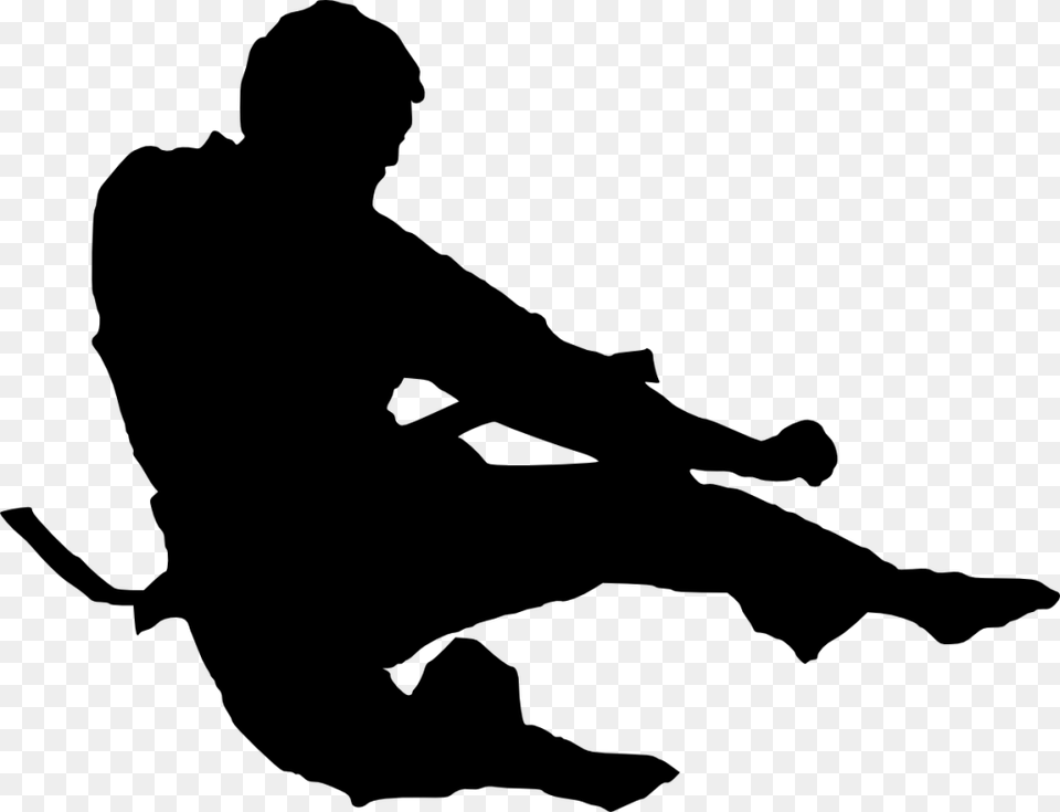 Karate Silhouette Silhouette Karate, Gray Free Transparent Png