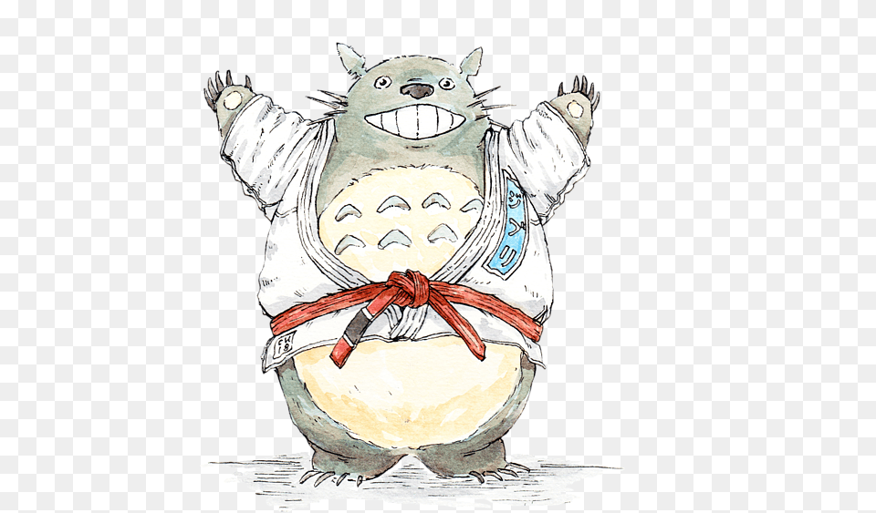 Karate Totoro, Face, Head, Person, Animal Free Png Download
