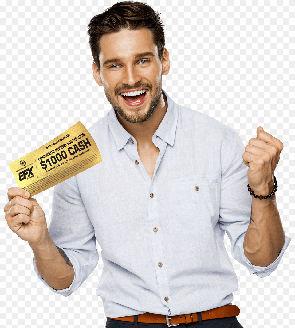Karbolyn Golden Ticket Book, Adult, Smile, Shirt, Person Free Transparent Png