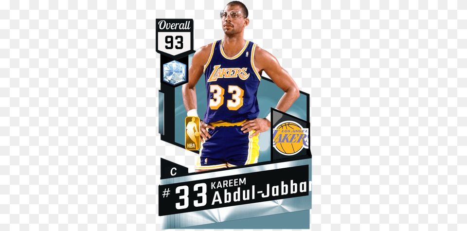 Kareem Abdul Jabbar Diamond Card Reggie Miller Nba, Advertisement, Poster, Adult, Male Free Transparent Png