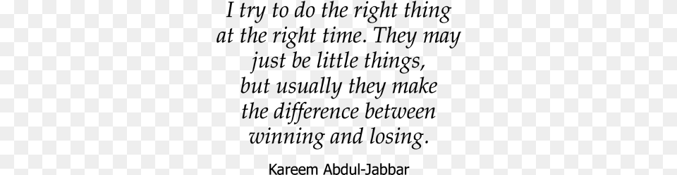 Kareem Abdul Jabbar Quote Secrets Of Living And Loving With Diabetes Three Experts, Gray Free Png