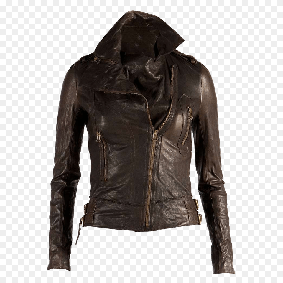 Karen Marcee Leather Jacket, Clothing, Coat, Leather Jacket Png Image