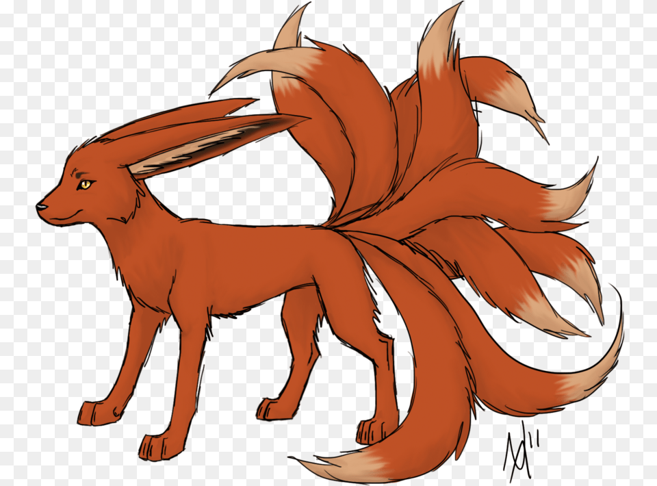 Karene The Tailed By Six Tail Fox, Adult, Female, Person, Woman Png Image