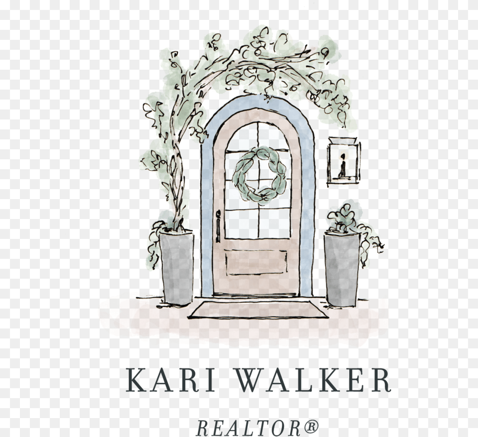 Kari Walker Logo 01 Illustration, Door, Arch, Architecture, Plant Free Png Download