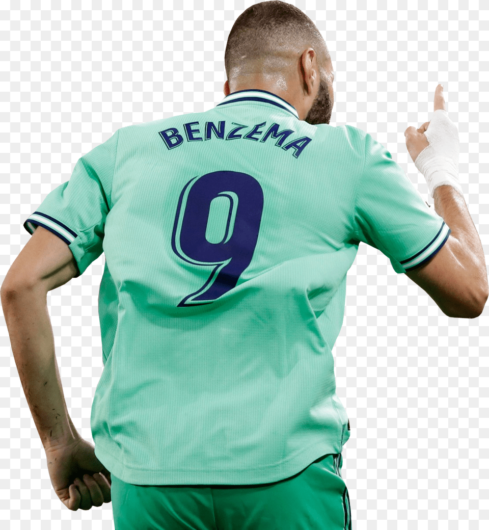 Karim Benzemarender Football Player, Shirt, Clothing, Person, Man Free Png Download