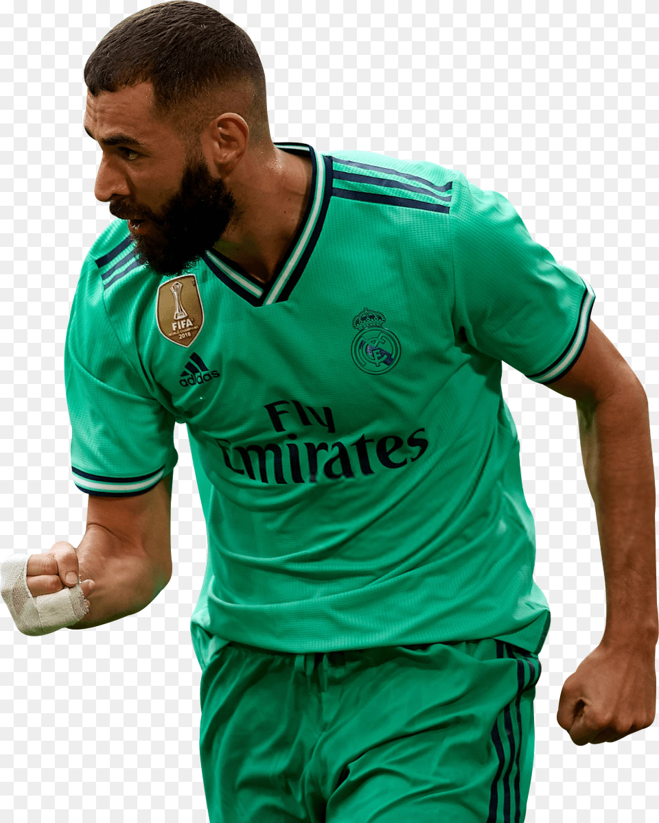 Karim Benzemarender Soccer Player, Shirt, Clothing, Person, Man Png Image