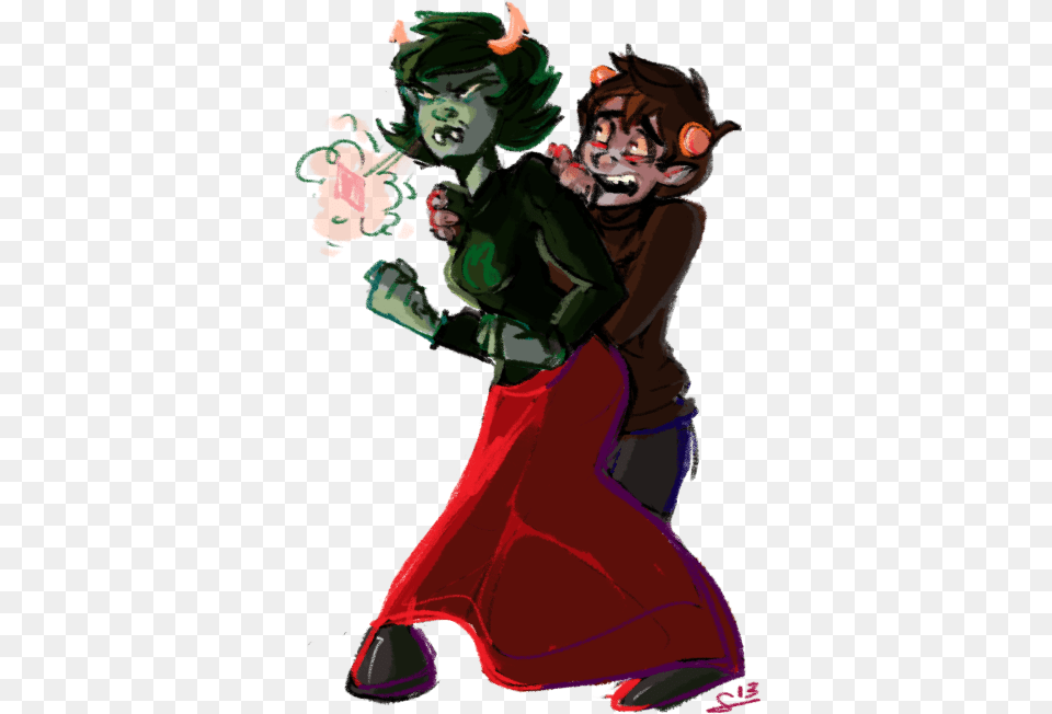 Karkat Hold My Flower Demon, Adult, Person, Female, Woman Png Image
