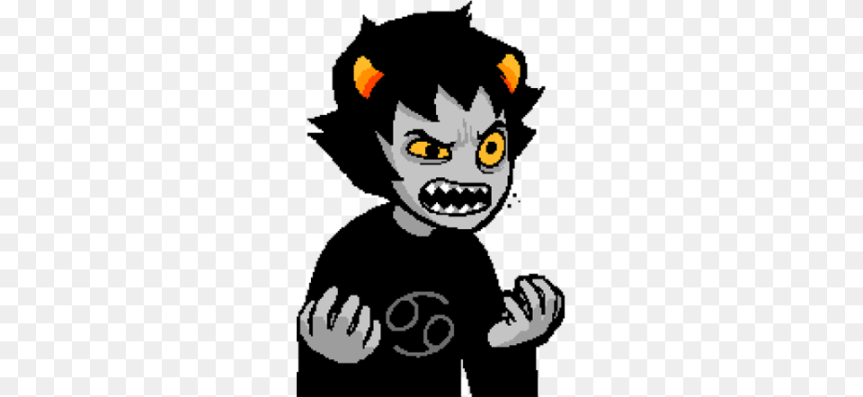Karkat Talksprite Angry, Baby, Person, Face, Head Png Image