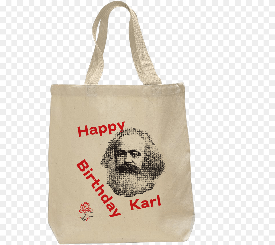 Karl Marx Birthday Tote Bag Blank Canvas Tote Bags, Tote Bag, Accessories, Handbag, Adult Png