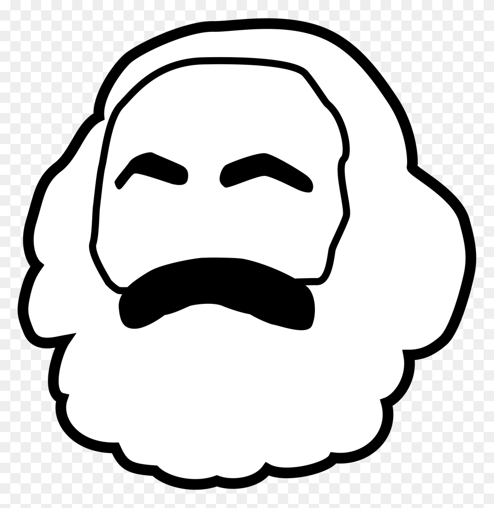 Karl Marx Head, Stencil, Person, Face, Baby Png