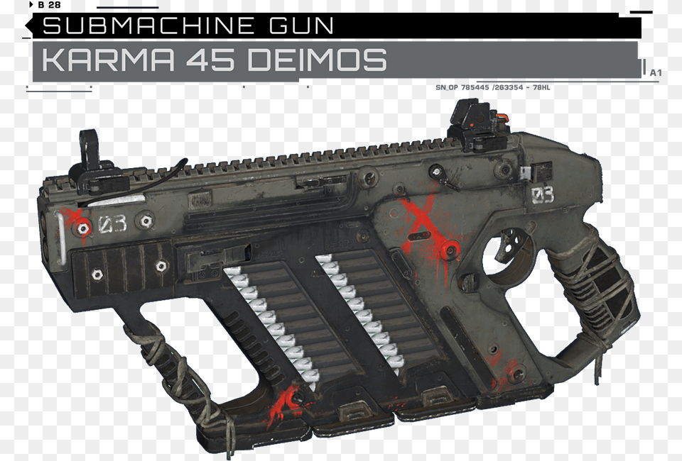Karma 45 Infinite Warfare, Firearm, Gun, Rifle, Weapon Png Image