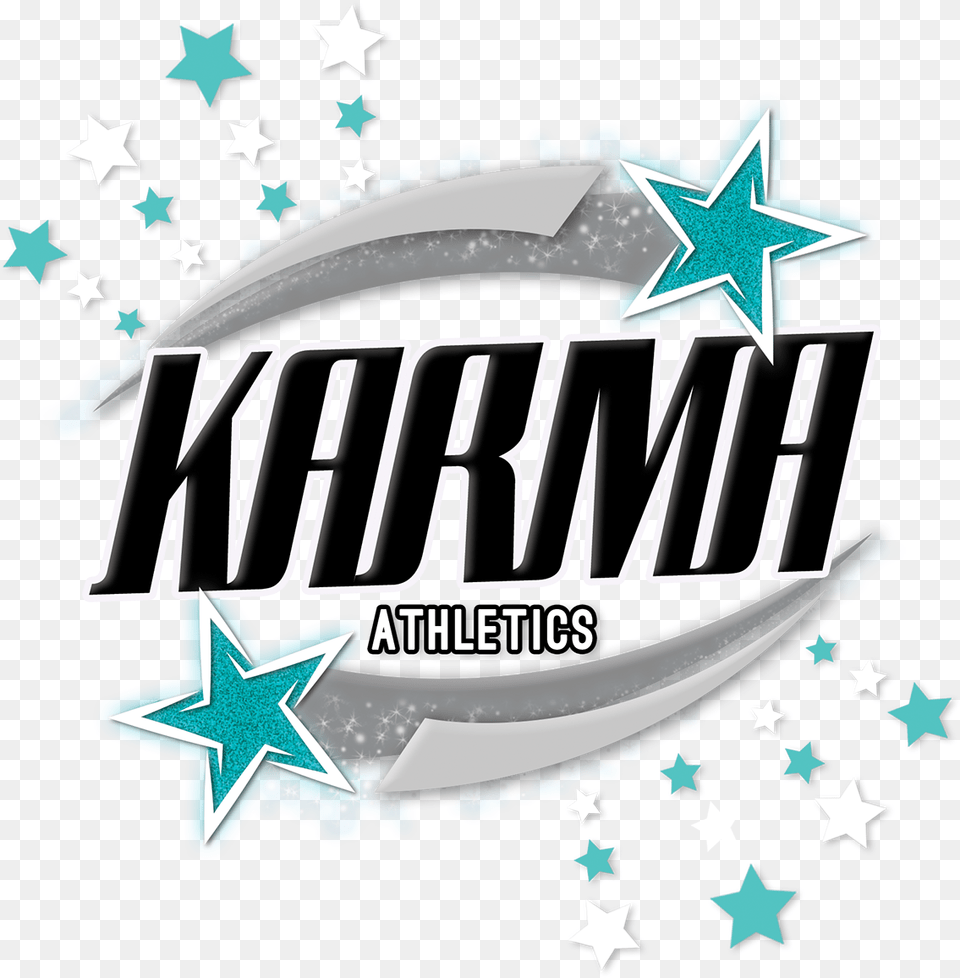 Karma Athletics Cheerleading Gym Logo And Flyer Circle Of Stars, Symbol, Outdoors Free Png Download