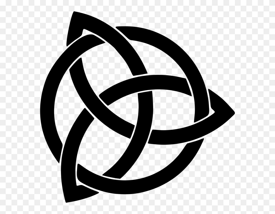 Karma Symbol Triquetra Celtic Knot Meaning, Gray Png