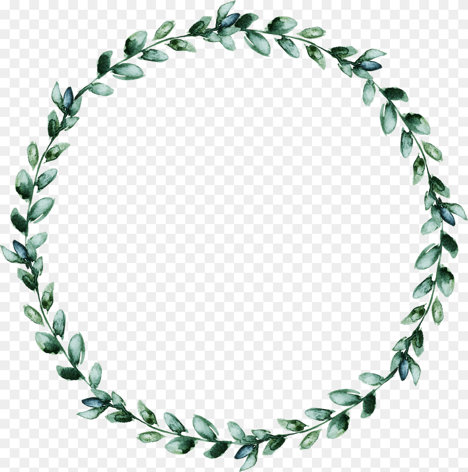 Kartinka V Leaf Watercolor Circle Free Png