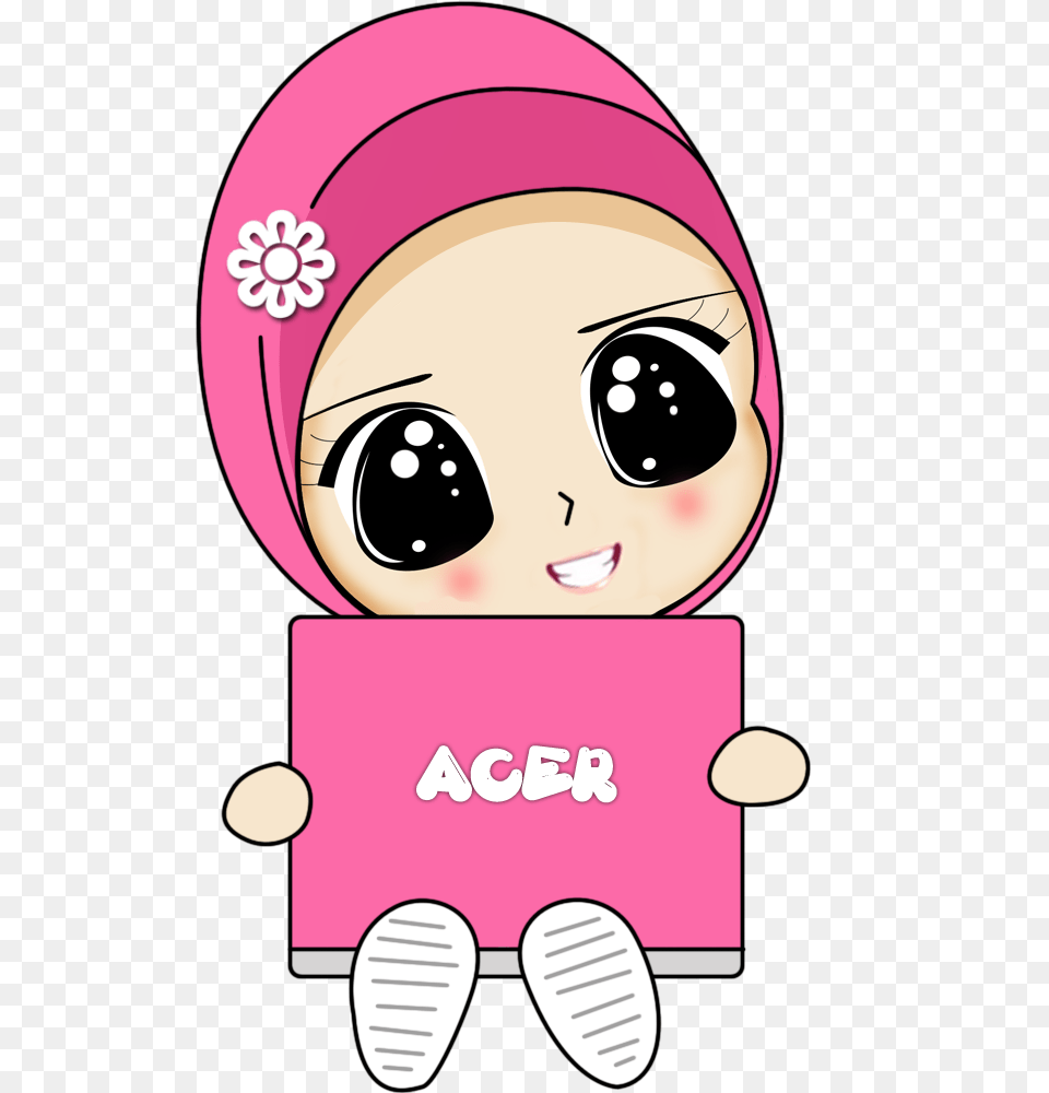 Kartun Hijab, Clothing, Hat, Baby, Person Free Png Download