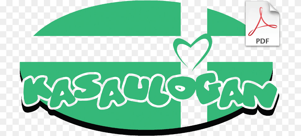 Kasaulugan Logo Green With Pdf Logo Heart, Text Png