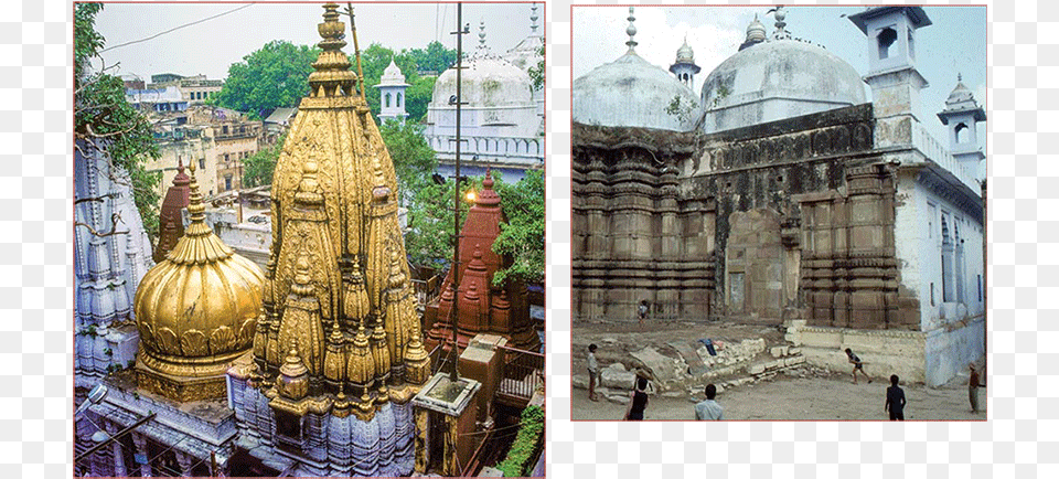 Kashi Vishwanath Temple And Masjid, Person, Architecture, Dome, Building Png Image