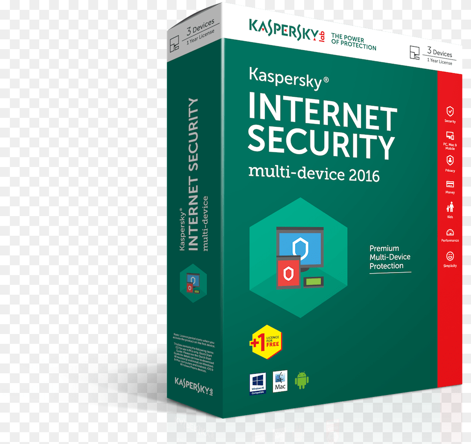 Kaspersky Internet Security 2016 3 Postes, Book, Publication, Advertisement Png Image