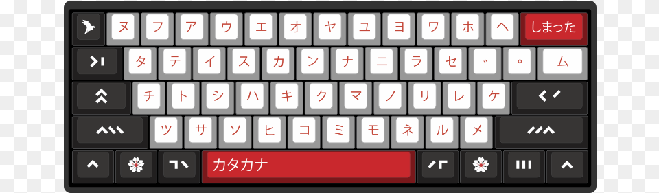 Katakana By Marius 61 Key Custom Mechanical Keyboard, Computer, Computer Hardware, Computer Keyboard, Electronics Free Png