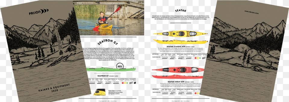 Katalog 2020 Webbild Sea Kayak, Person, Boat, Transportation, Vehicle Free Png Download