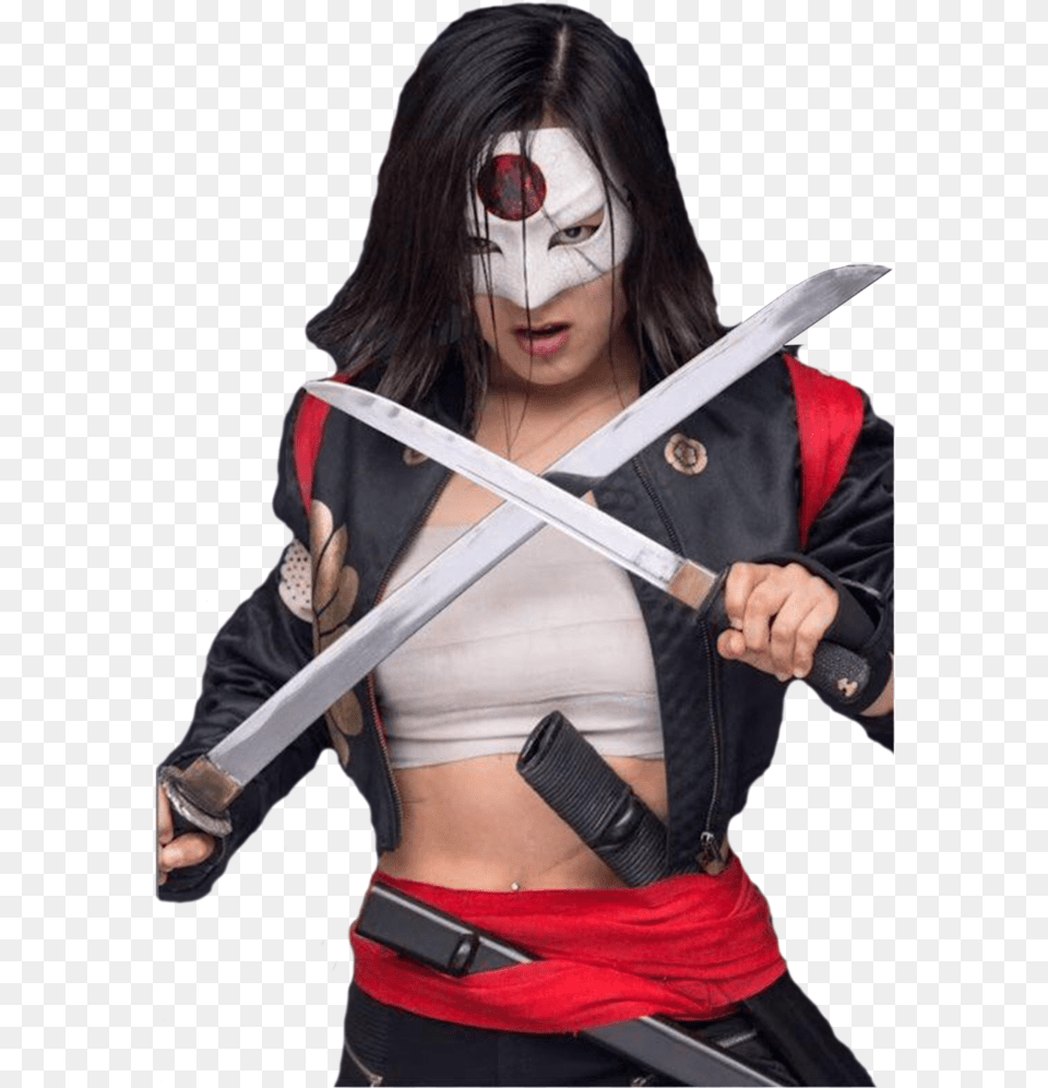 Katana Y Harley Quinn, Sword, Weapon, Clothing, Costume Png Image