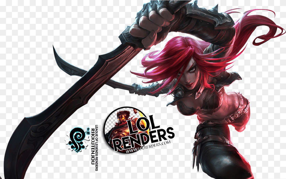 Katarina Render 2 League Of Legends Katarina, Adult, Publication, Person, Woman Free Png Download