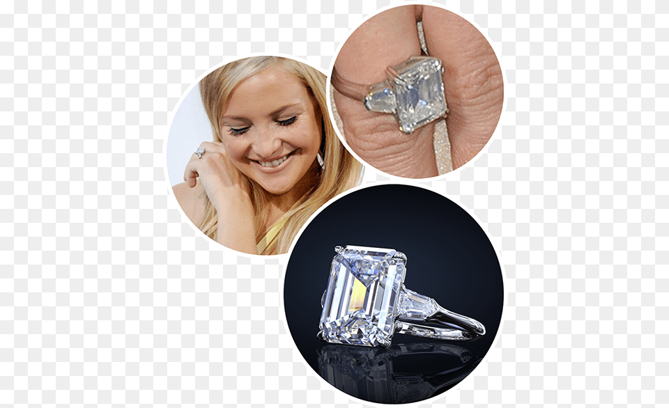 Kate Hudson Leon Mege Engagement Ring Diamond Ring Ring Kate Hudson, Accessories, Jewelry, Gemstone, Silver Png Image