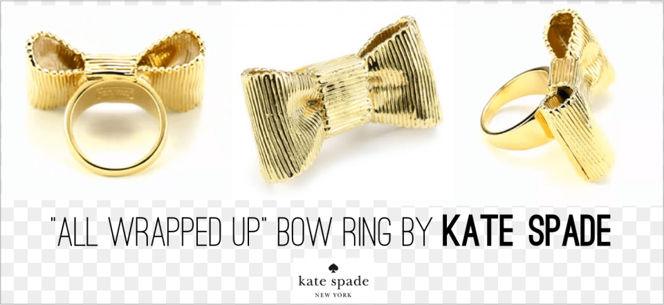 Kate Spade All Wrapped Up Bow Ring Giveaway Pre Engagement Ring, Accessories, Jewelry, Gold, Cuff Free Transparent Png