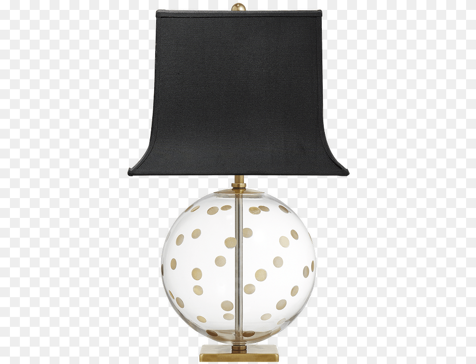 Kate Spade Pavillion Gold Dots Globe Table Lamp Sphere, Lampshade, Table Lamp Png Image