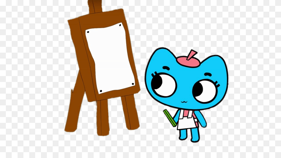 Kate The Artist Working On Canvas Free Png