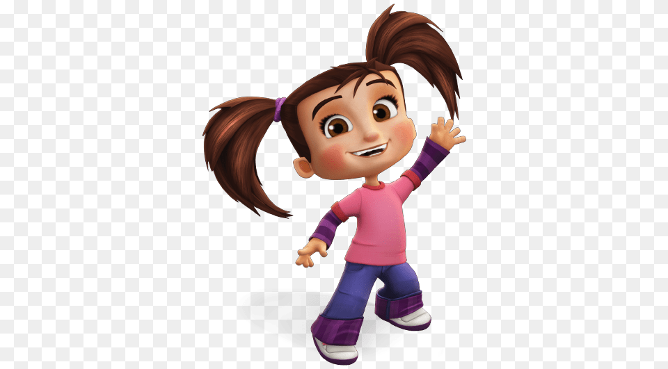 Kate Waving Hello, Baby, Cartoon, Person, Book Free Png Download
