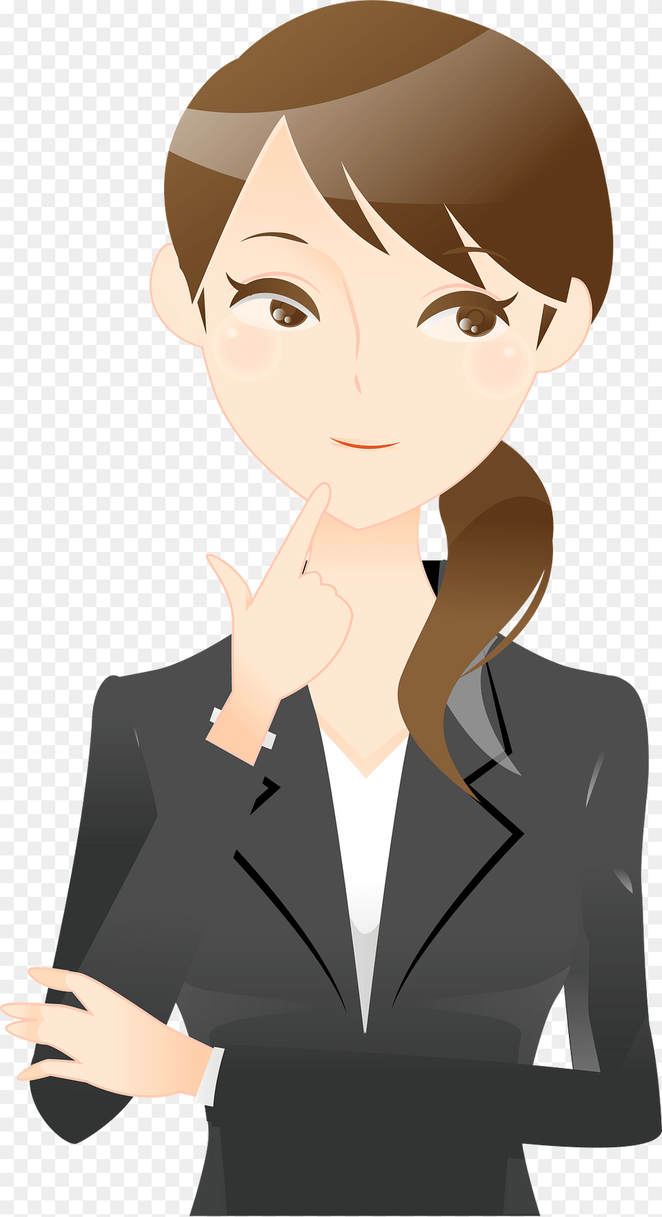 Kathleen Businesswoman Is Thinking Clipart, Book, Publication, Comics, Adult Free Png